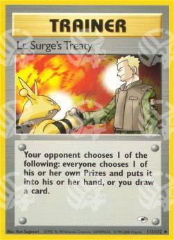 Lt. Surge's Treaty - Gym Heroes (Uncommon) [GH-112]