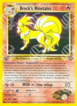 Brock's Ninetales - Gym Challenge (Holo Rare) [GC-3]