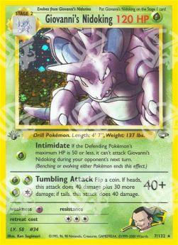 Giovanni's Nidoking - Gym Challenge (Holo Rare) [GC-7]