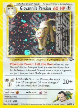 Giovanni's Persian - Gym Challenge (Holo Rare) [GC-8]