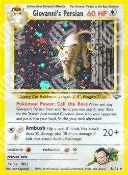 Giovanni's Persian - Gym Challenge (Holo Rare) [GC-8]