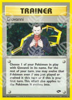 Giovanni - Gym Challenge (Holo Rare) [GC-18]