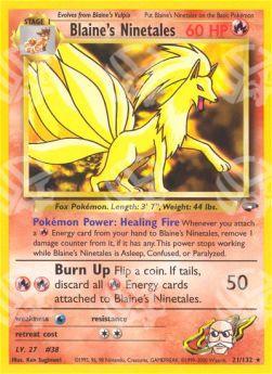 Blaine's Ninetales - Gym Challenge (Rare) [GC-21]