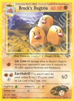 Brock's Dugtrio - Gym Challenge (Rare) [GC-22]