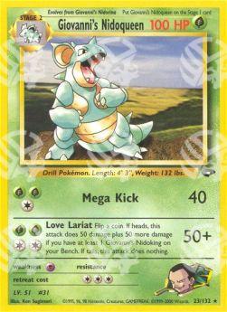 Giovanni's Nidoqueen - Gym Challenge (Rare) [GC-23]
