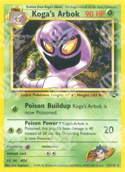 Koga's Arbok - Gym Challenge (Rare) [GC-25]