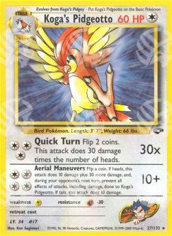 Koga's Pidgeotto - Gym Challenge (Rare) [GC-27]