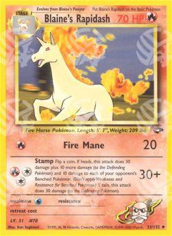 Blaine's Rapidash - Gym Challenge (Uncommon) [GC-33]