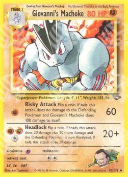 Giovanni's Machoke - Gym Challenge (Uncommon) [GC-42]