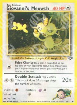 Giovanni's Meowth - Gym Challenge (Uncommon) [GC-43]