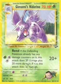 Giovanni's Nidorino - Gym Challenge (Uncommon) [GC-45]