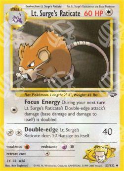 Lt. Surge's Raticate - Gym Challenge (Uncommon) [GC-53]