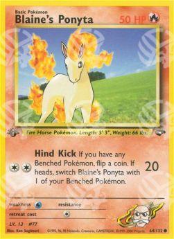 Blaine's Ponyta - Gym Challenge (Common) [GC-64]