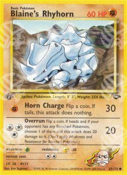 Blaine's Rhyhorn - Gym Challenge (Common) [GC-65]