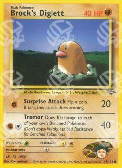 Brock's Diglett - Gym Challenge (Common) [GC-67]