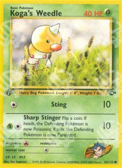 Koga's Weedle - Gym Challenge (Common) [GC-82]