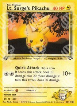 Lt. Surge's Pikachu - Gym Challenge (Common) [GC-84]