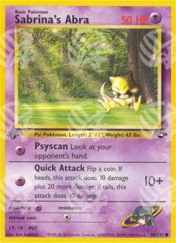 Sabrina's Abra - Gym Challenge (Common) [GC-94]