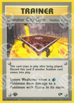 Cinnabar City Gym - Gym Challenge (Uncommon) [GC-113]