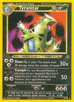 Tyranitar - Neo Discovery (Rare) [NDI-31]