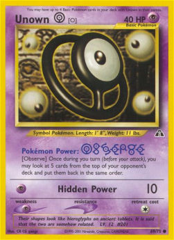 Unown - Neo Discovery (Common) [NDI-69]