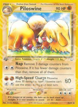 Piloswine - Neo Revelation (Uncommon) [NR-36]