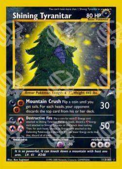 Shining Tyranitar - Neo Destiny (Secret Rare) [NDE-113]