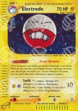 Electrode - Aquapolis (Holo Rare) [AQ-H7]