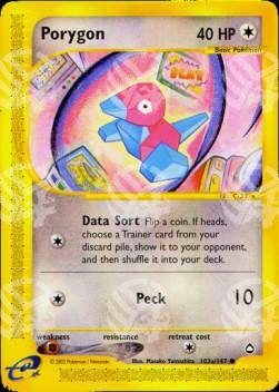 Porygon - Aquapolis (Common) [AQ-103a]