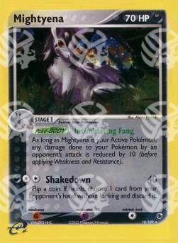 Mightyena (Intimidating Fang) - EX Rubino & Zaffiro (Holo Rare) [RS-10]