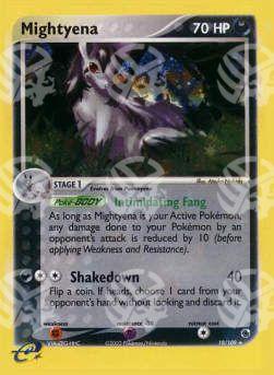 Mightyena (Intimidating Fang) - EX Rubino & Zaffiro (Holo Rare) [RS-10]
