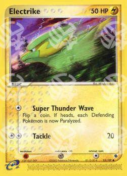 Electrike (Super Thunder Wave) - EX Rubino & Zaffiro (Common) [RS-53]
