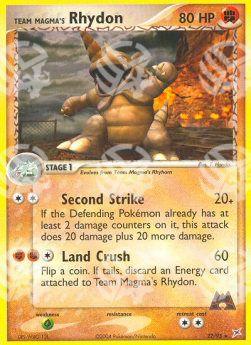 Team Magma Rhydon (Fighting) - EX Team Magma vs Team Idro (Rare) [MA-22]
