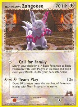Team Magma Zangoose - EX Team Magma vs Team Idro (Rare) [MA-23]