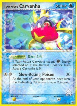 Team Idro Carvanha (Dark Lift) - EX Team Magma vs Team Idro (Uncommon) [MA-25]