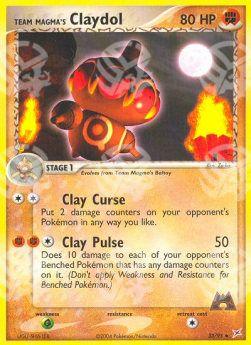 Team Magma Claydol (Fighting) - EX Team Magma vs Team Idro (Uncommon) [MA-33]