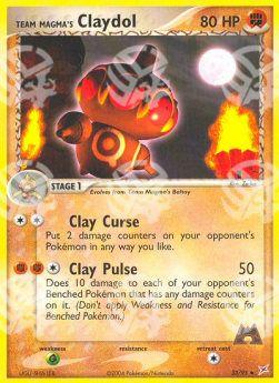 Team Magma Claydol (Fighting) - EX Team Magma vs Team Idro (Uncommon) [MA-33]