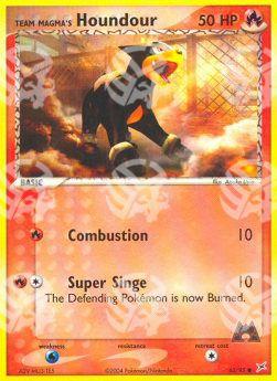 Team Magma Houndour (Combustion) - EX Team Magma vs Team Idro (Common) [MA-62]