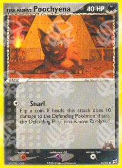 Team Magma Poochyena (Snarl) - EX Team Magma vs Team Idro (Common) [MA-65]