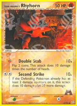Team Magma Rhyhorn (Double Stab) - EX Team Magma vs Team Idro (Common) [MA-67]
