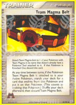 Cintura Team Magma - EX Team Magma vs Team Idro (Uncommon) [MA-81]