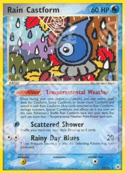 Castform Pioggia - EX Leggende Nascoste (Rare) [HL-23]