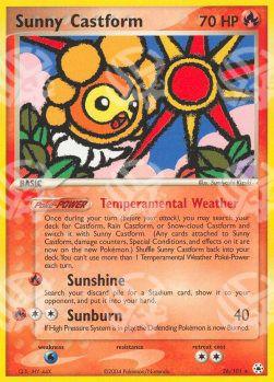 Castform Sole - EX Leggende Nascoste (Rare) [HL-26]
