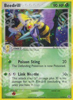 Beedrill - EX RossoFuoco e VerdeFoglia (Holo Rare) [FL-1]