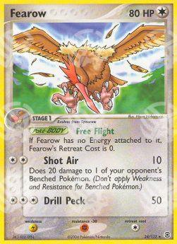 Fearow - EX RossoFuoco e VerdeFoglia (Rare) [FL-24]