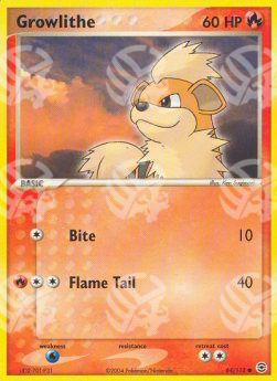 Growlithe - EX RossoFuoco e VerdeFoglia (Common) [FL-64]
