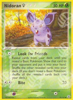Nidoran - EX RossoFuoco e VerdeFoglia (Common) [FL-70]