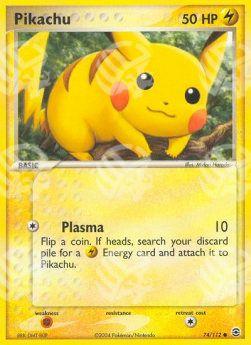 Pikachu - EX RossoFuoco e VerdeFoglia (Common) [FL-74]