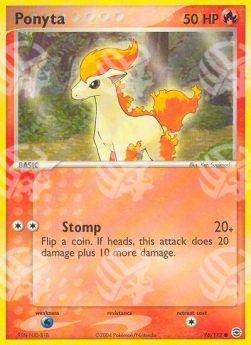 Ponyta - EX RossoFuoco e VerdeFoglia (Common) [FL-76]