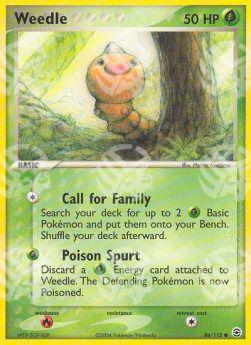Weedle - EX RossoFuoco e VerdeFoglia (Common) [FL-86]